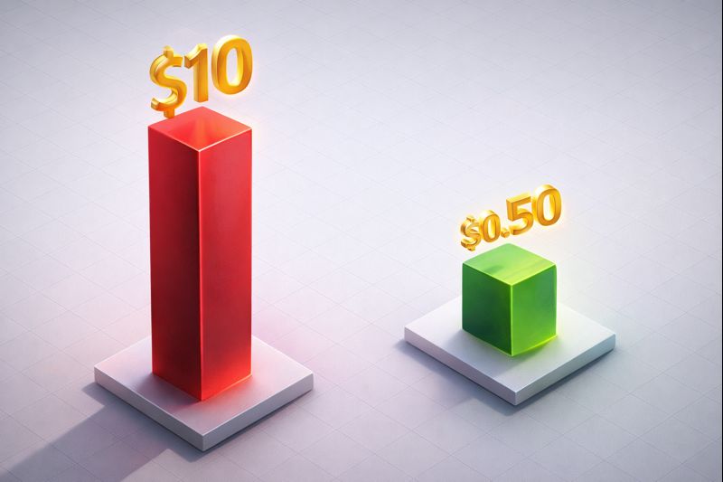 Cost Comparison Chart API vs Open